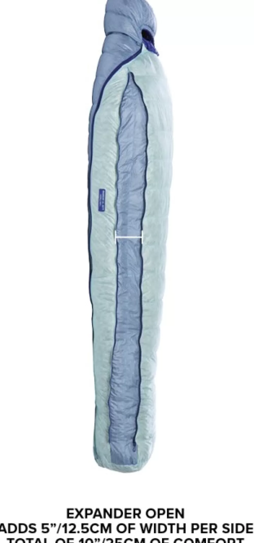 Kolmen Vuodenajan Makuupussit | Big Agnes Torchlight Ul 20 850 Downtek Naisten Makuupussi, Petite, Sininen (Oikeakatinen)