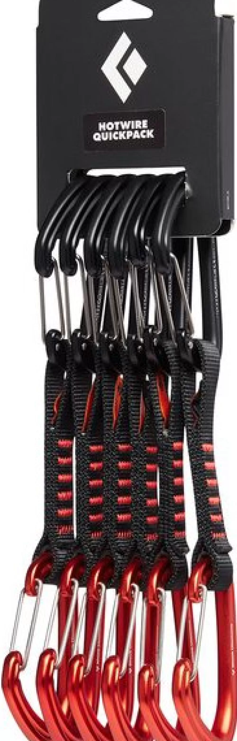 Kiipeilyvarusteet | Black Diamond Hotwire Quickpack 12 Cm X 6 Jatkopakkaus, Puna/Musta