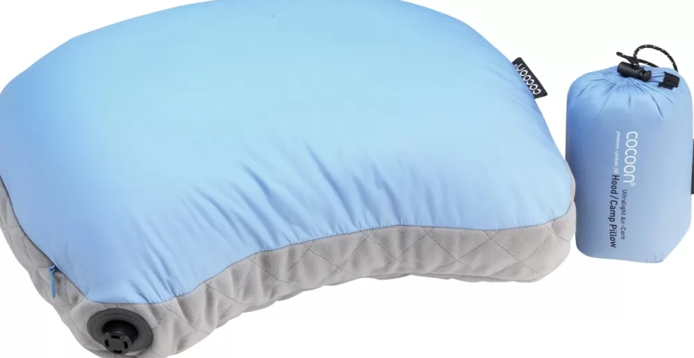Makuupussilakanat, Peitot Ja Retkityynyt | Cocoon Air Core Pillow Hood/Camp Ul Retkityyny, Vaaleansininen/Harmaa