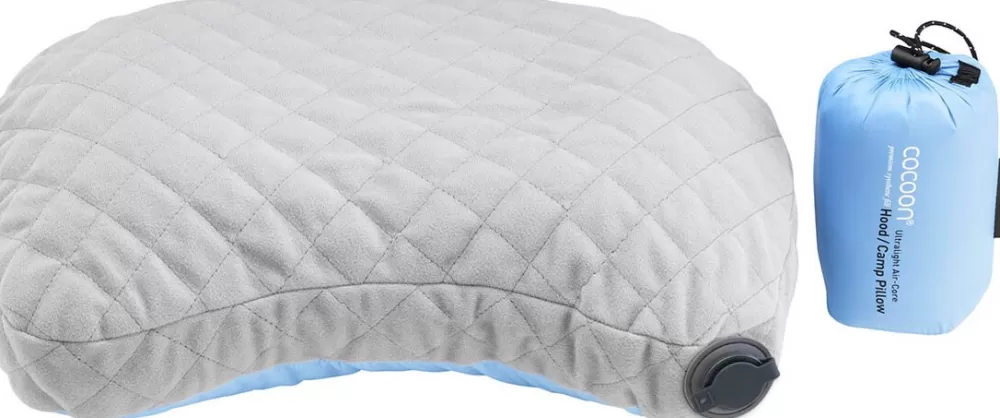 Makuupussilakanat, Peitot Ja Retkityynyt | Cocoon Air Core Pillow Hood/Camp Ul Retkityyny, Vaaleansininen/Harmaa