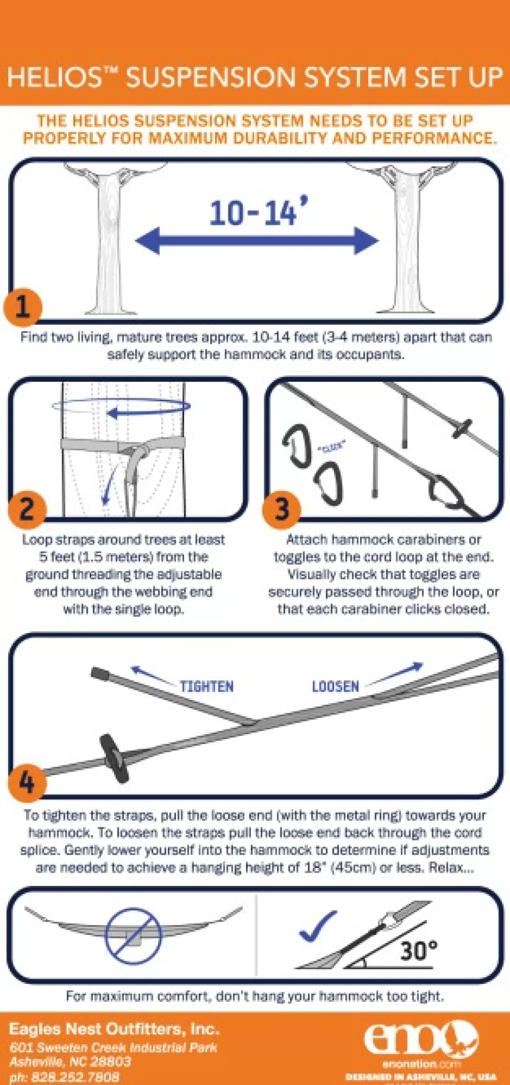 Riippumatot | Eno Hammock Eno Helios Ultralight Suspension System Kiinnitysjarjestelma Riippumatolle, Harmaa, 2,46 M