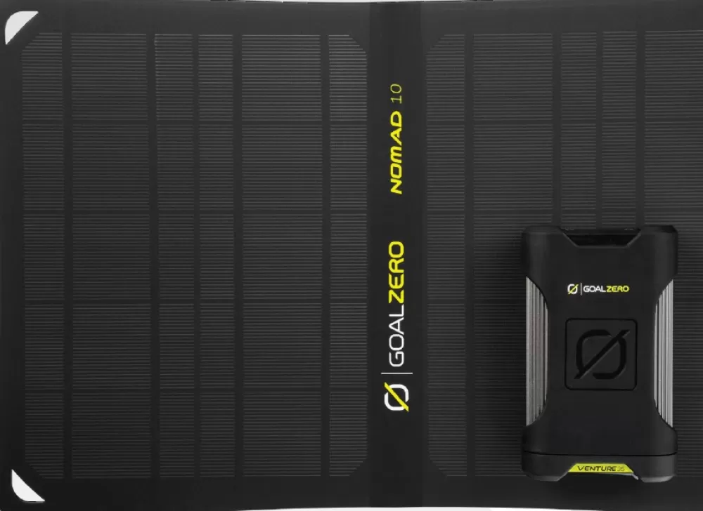 Preppaus Ja Varustautuminen | Goal Zero Venture 35 Plus Solar Kit -Virtapankki Ja Aurinkokennolaturi