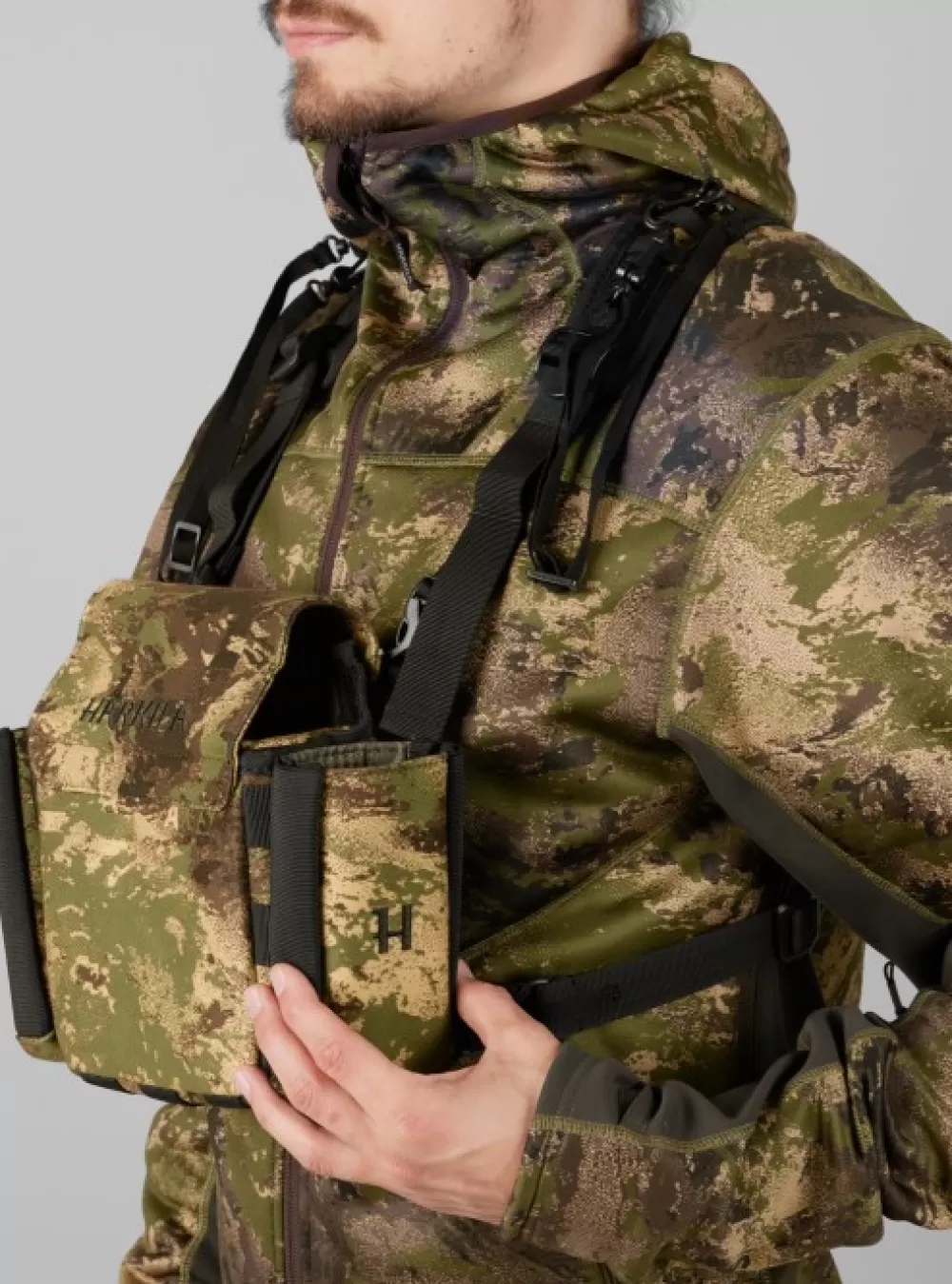 Härkila Vyölaukut>Harkila Deer Stalker Camo Bino Strap Kiikarin Kantolaukku Valjailla, Axis Msp®Forest