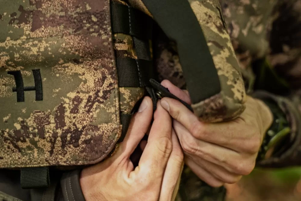 Härkila Vyölaukut>Harkila Deer Stalker Camo Bino Strap Kiikarin Kantolaukku Valjailla, Axis Msp®Forest