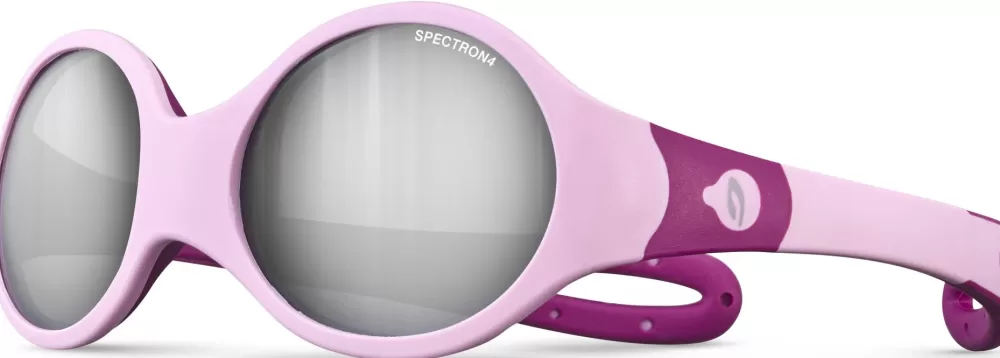 Lasten Retkeilyvarusteet | Julbo Loop M Light Pink / Dark Pink Spectron 4 Baby Lasten Aurinkolasit