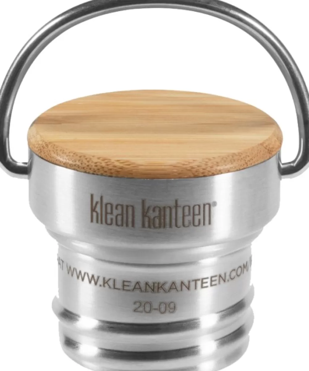 Juomapullojen Tarvikkeet | Klean Kanteen Bamboo Loop Cap Juomapullon Korkki, Teras (Classic-Malleihin)