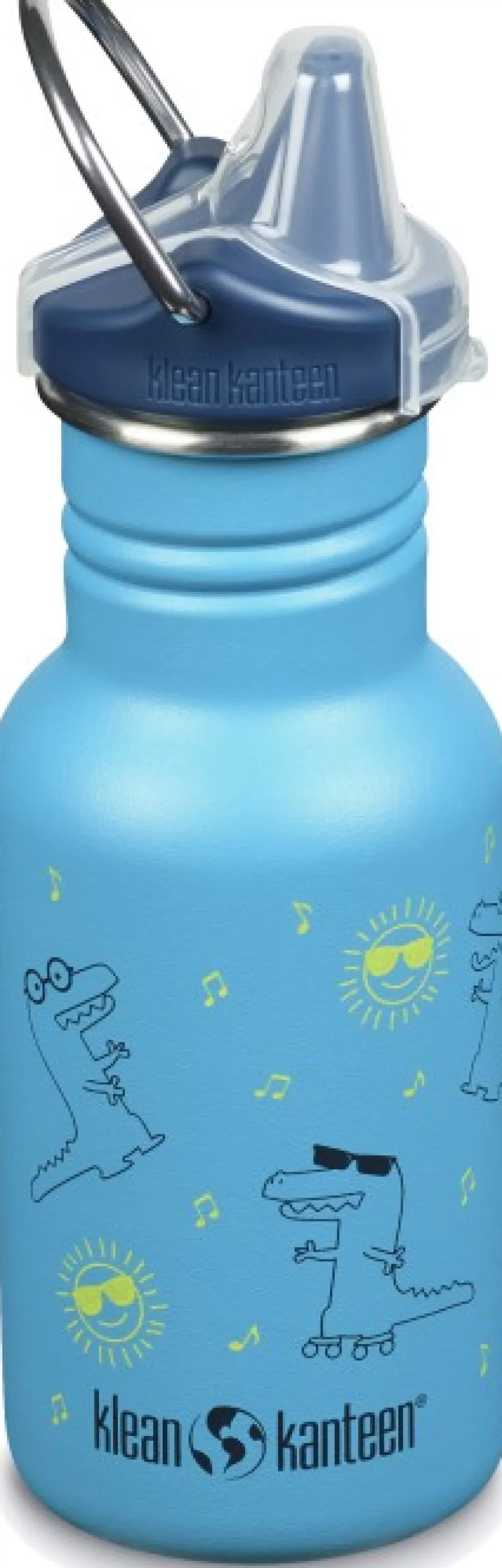 Lasten Retkeilyvarusteet | Klean Kanteen Kids Classic Narrow Juomapullo, Sippy Cap, 355 Ml, Sininen