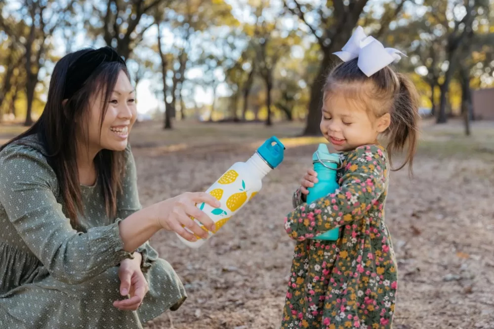 Lasten Retkeilyvarusteet | Klean Kanteen Kids Classic Narrow Juomapullo, Sippy Cap, 355 Ml, Vaalea Turkoosi