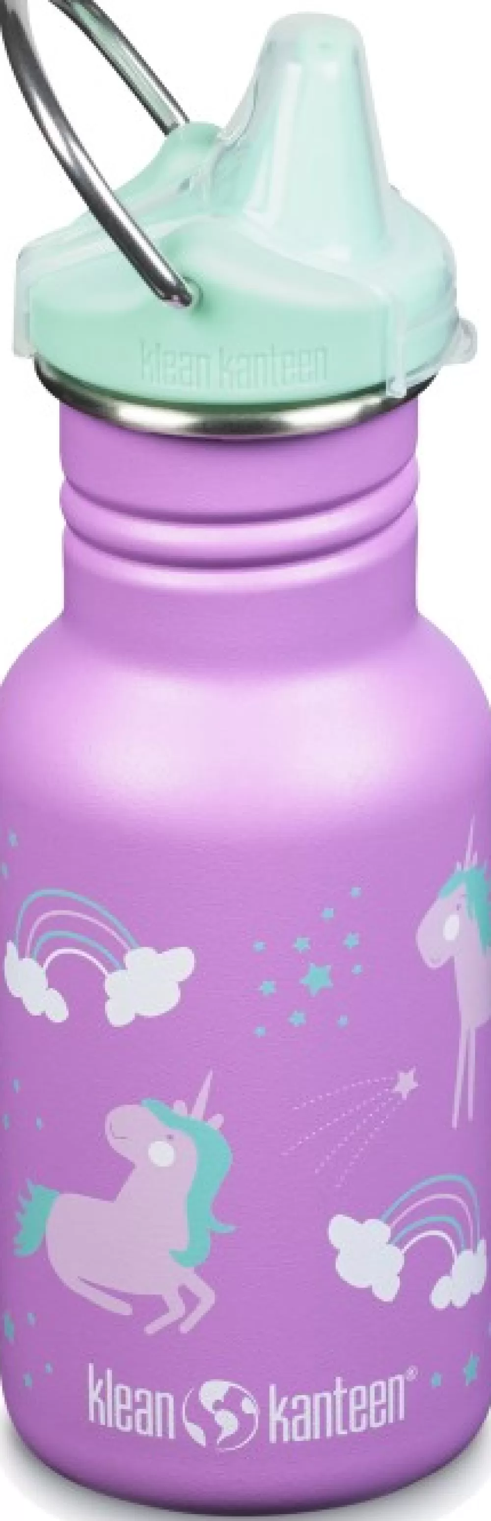 Lasten Retkeilyvarusteet | Klean Kanteen Kids Classic Narrow Juomapullo, Sippy Cap, 355 Ml, Violetti