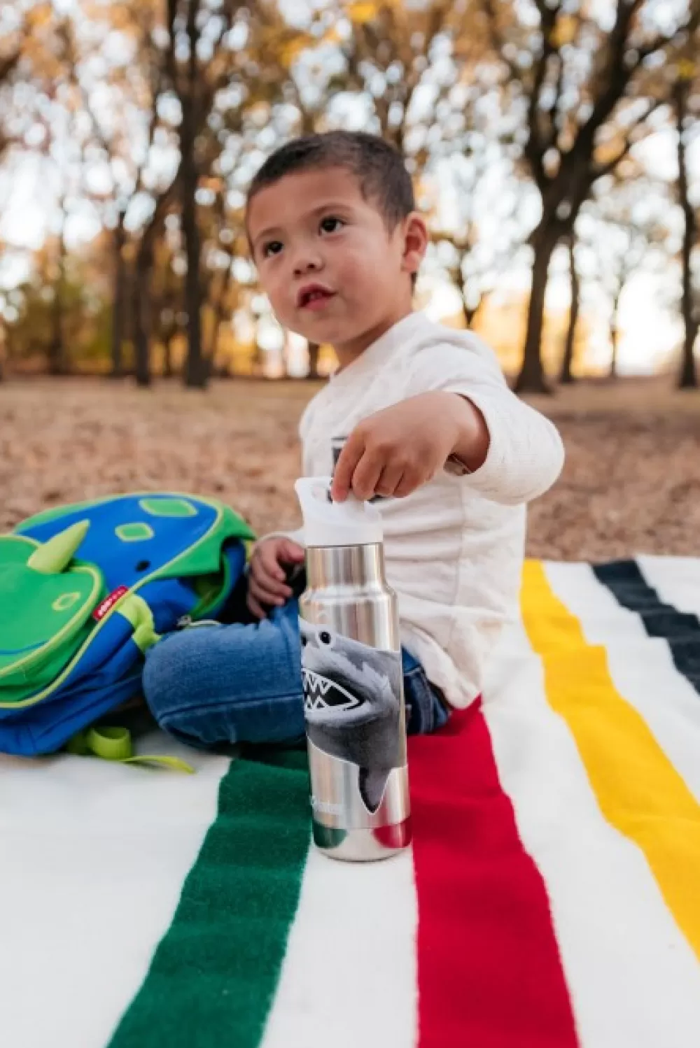 Lasten Retkeilyvarusteet | Klean Kanteen Kids Insulated Classic Narrow Lasten Juomapullo, 355 Ml, Sport Cap, Haikuvio