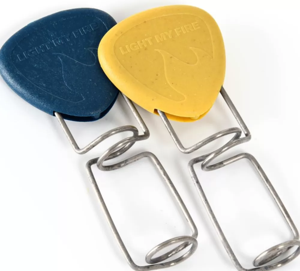 Ruoanlaittovälineet | Light My Fire Grandpas Firefork Bio 2-Pack Musty Yellow / Hazy Blue