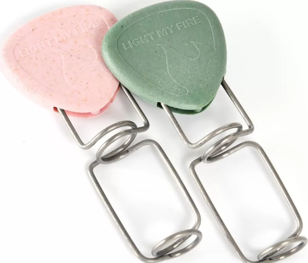 Ruoanlaittovälineet | Light My Fire Grandpas Firefork Bio 2-Pack Shady Green / Dusty Pink