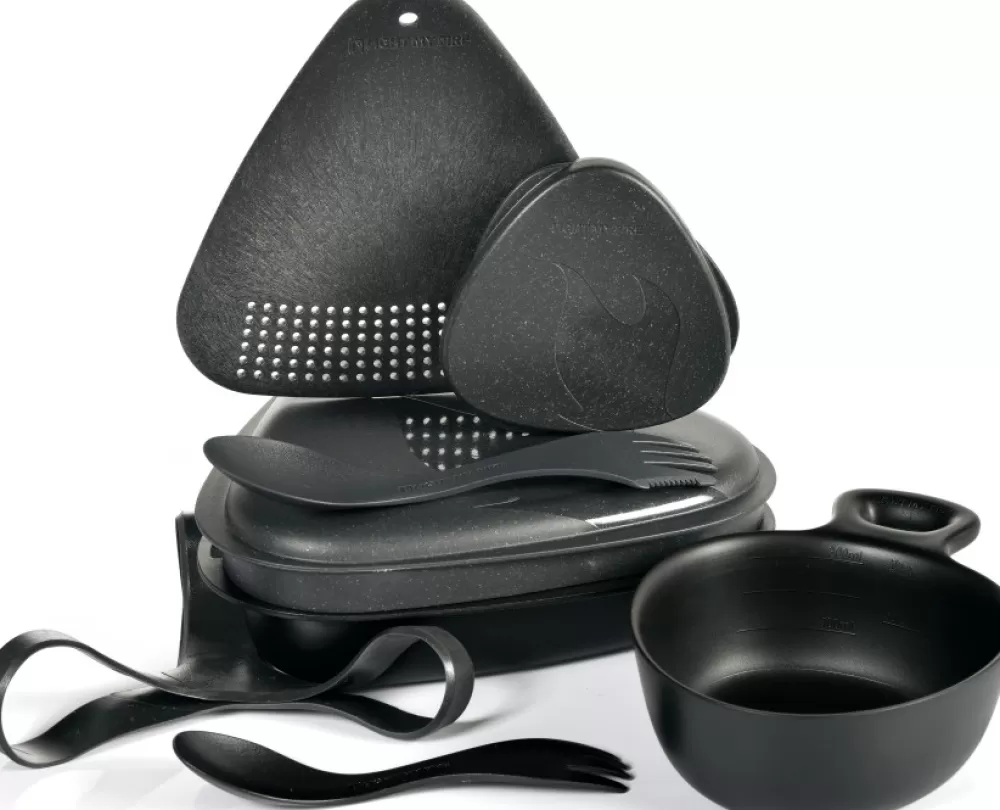 Astiat Ja Ruokailuvälineet | Light My Fire Outdoor Mealkit Bio Astiasarja, Slaty Black