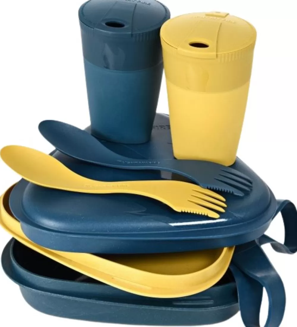 Astiat Ja Ruokailuvälineet | Light My Fire Pack´N Eat Kit Bio For 2 Musty Yellow / Hazy Blue