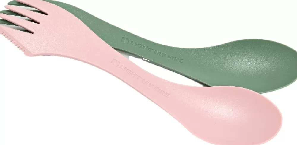 Astiat Ja Ruokailuvälineet | Light My Fire Spork Lefty Bio Sandy Green / Dusty Pink