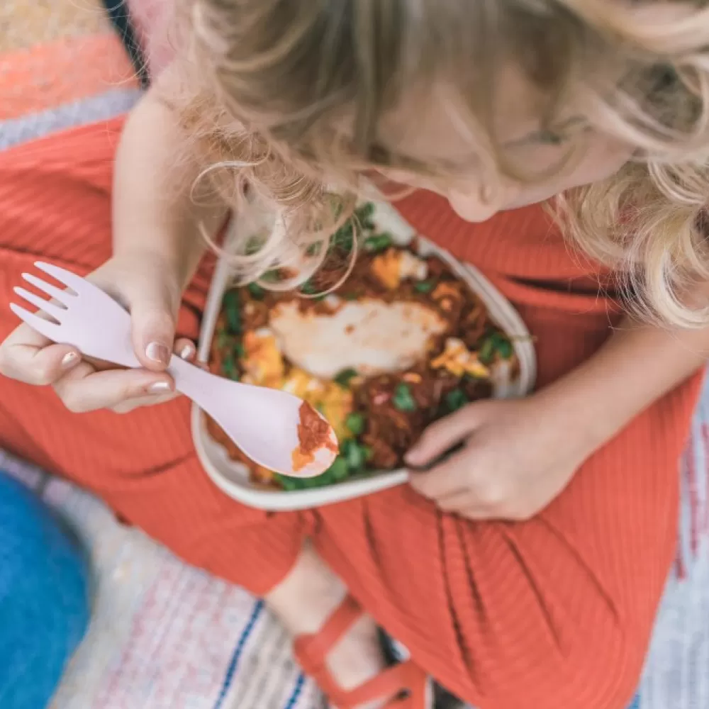 Astiat Ja Ruokailuvälineet | Light My Fire Spork Little Bio 2-Pack Sandy Green / Dusty Pink