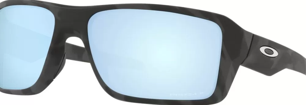 Aurinkolasit | Oakley Double Edge Matte Black Camo Prizm Deep Water Polarized Aurinkolasit, M/L
