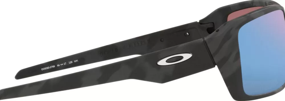 Aurinkolasit | Oakley Double Edge Matte Black Camo Prizm Deep Water Polarized Aurinkolasit, M/L