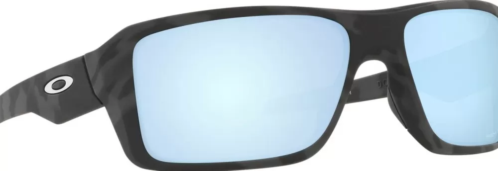 Aurinkolasit | Oakley Double Edge Matte Black Camo Prizm Deep Water Polarized Aurinkolasit, M/L
