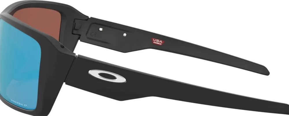 Aurinkolasit | Oakley Double Edge Matte Black Prizm Deep Water Polarized Aurinkolasit, M/L