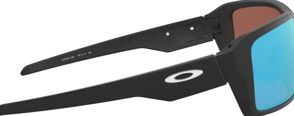 Aurinkolasit | Oakley Double Edge Matte Black Prizm Deep Water Polarized Aurinkolasit, M/L