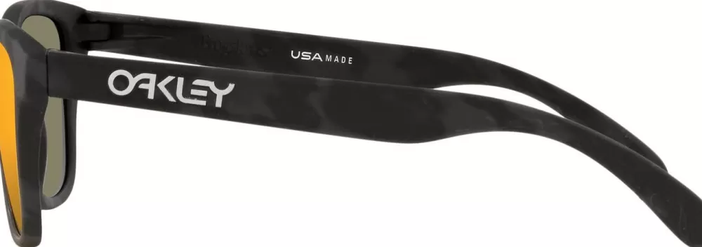 Lasten Retkeilyvarusteet | Oakley Frogskins Matte Black Camo Prizm Ruby Lasten Aurinkolasit Xs