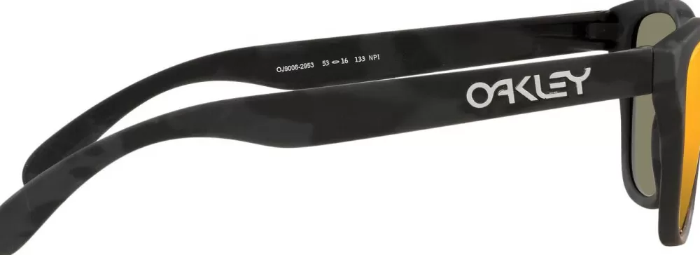 Lasten Retkeilyvarusteet | Oakley Frogskins Matte Black Camo Prizm Ruby Lasten Aurinkolasit Xs