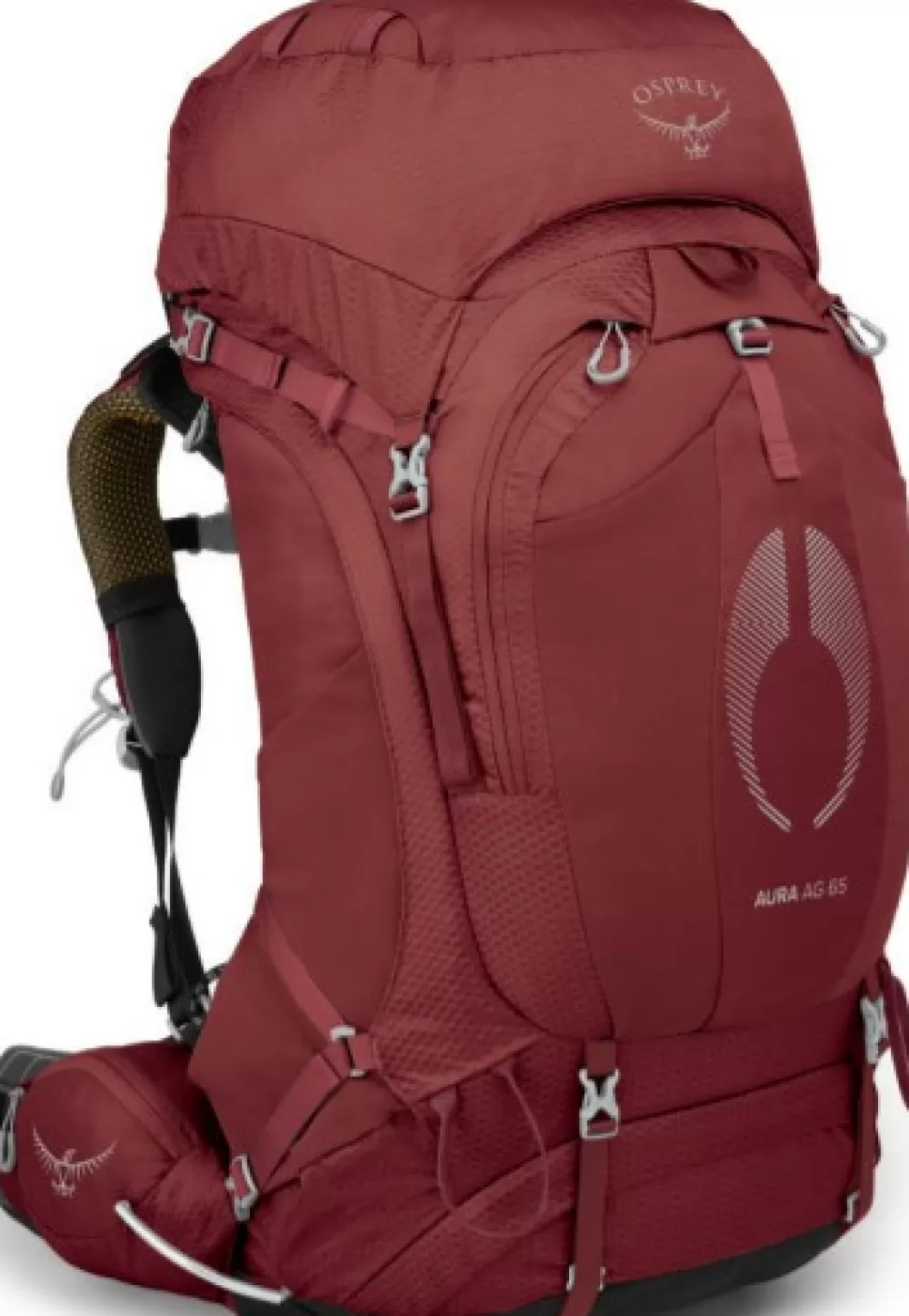 Osprey Reput Ja Rinkat Retkeilyyn> Aura Ag 65 Naisten Rinkka, Berry Sorbet Red