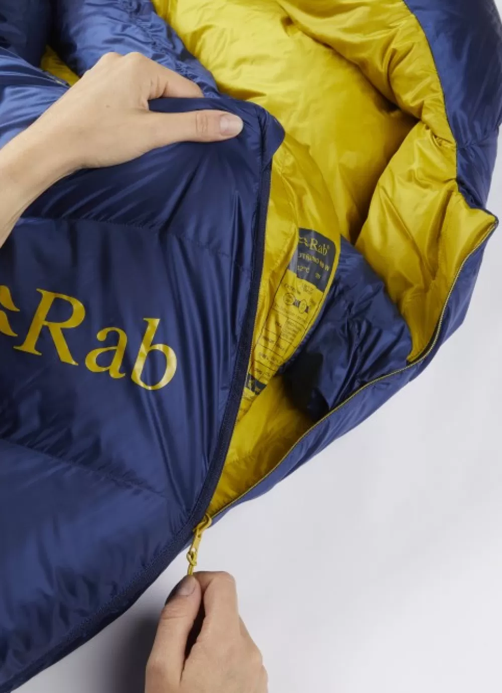 Kolmen Vuodenajan Makuupussit | Rab Equipment Rab Neutrino 400 Left Zip, Long, -7°C Nightfall Blue Unisex