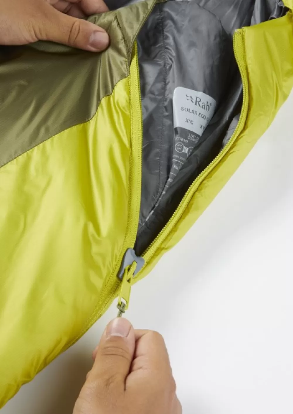 Kevät- Ja Kesämakuupussit | Rab Equipment Rab Solar Eco 0 5°C Makuupussi, Chlorite Green Unisex