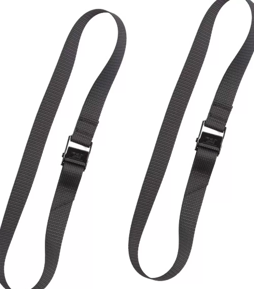 Savotta Reppujen Ja Laukkujen Tarvikkeet> Pack Straps Cam Buckle 80 Cm Pakkaushihnat 2 Kpl, Musta