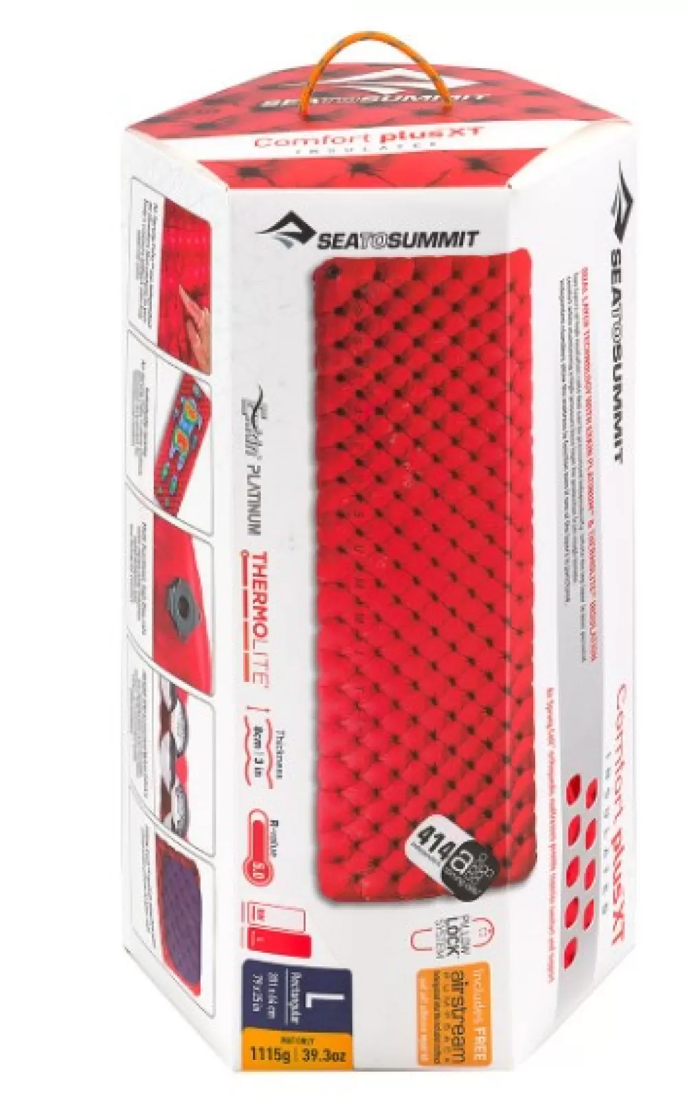 Makuualustat Alle -10 Asteeseen | Sea to Summit Aircell Mat Comfort Plus Insulated Long -11°C Red Pump New