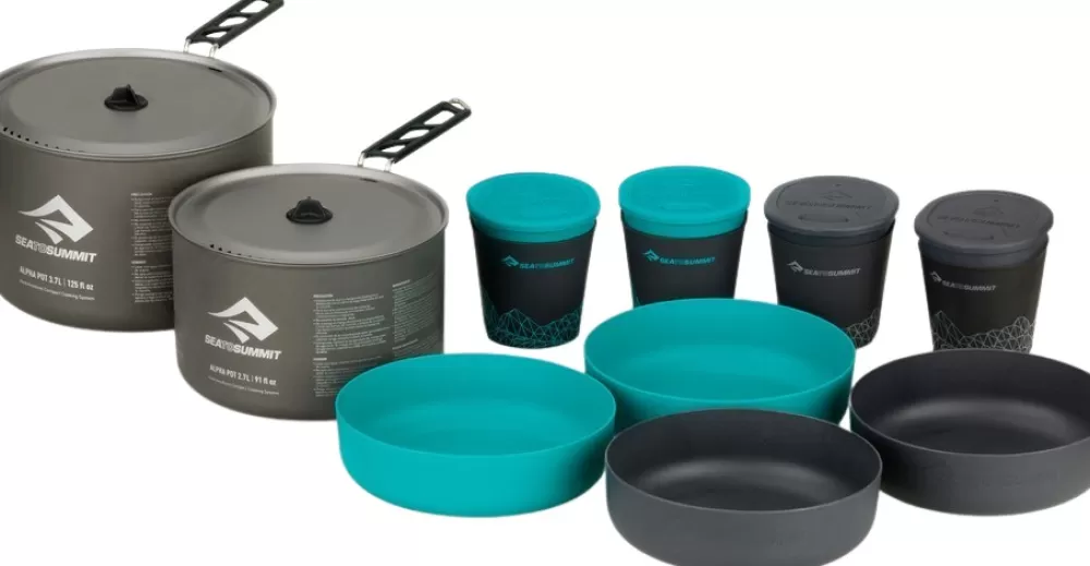 Keittoastiat Ja Kahvipannut | Sea to Summit Alpha 42 Cookset Four Person Retkisetti Neljalle