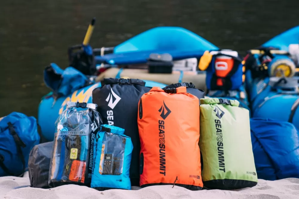 Sea to Summit Kuiva- Ja Pakkauspussit> Dry Sack Big River Pakkauspussi, 35L, Punaoranssi