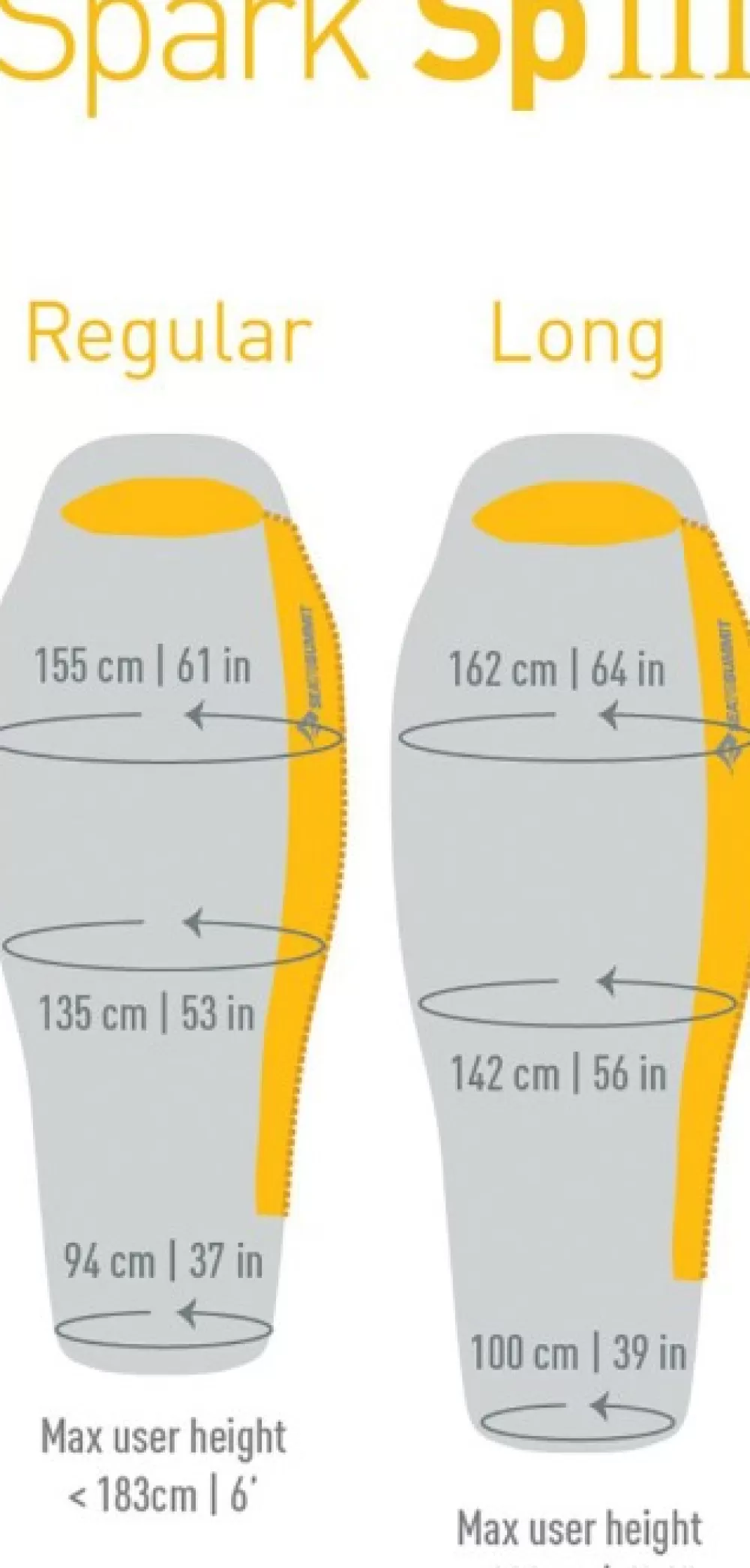 Kolmen Vuodenajan Makuupussit | Sea to Summit Sleeping Bag Down Spark Spiii -8°C Regular Unisex