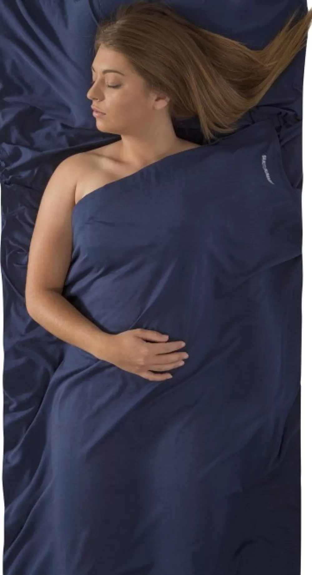 Matkatarvikkeet | Sea to Summit Sleepliner Cotton Premium Traveller With Pillow Navy