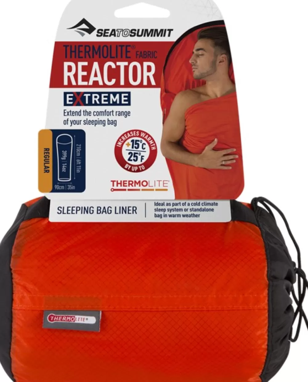 Matkatarvikkeet | Sea to Summit Sleepliner Reactor Extreme Long (Lisaa 15°C)