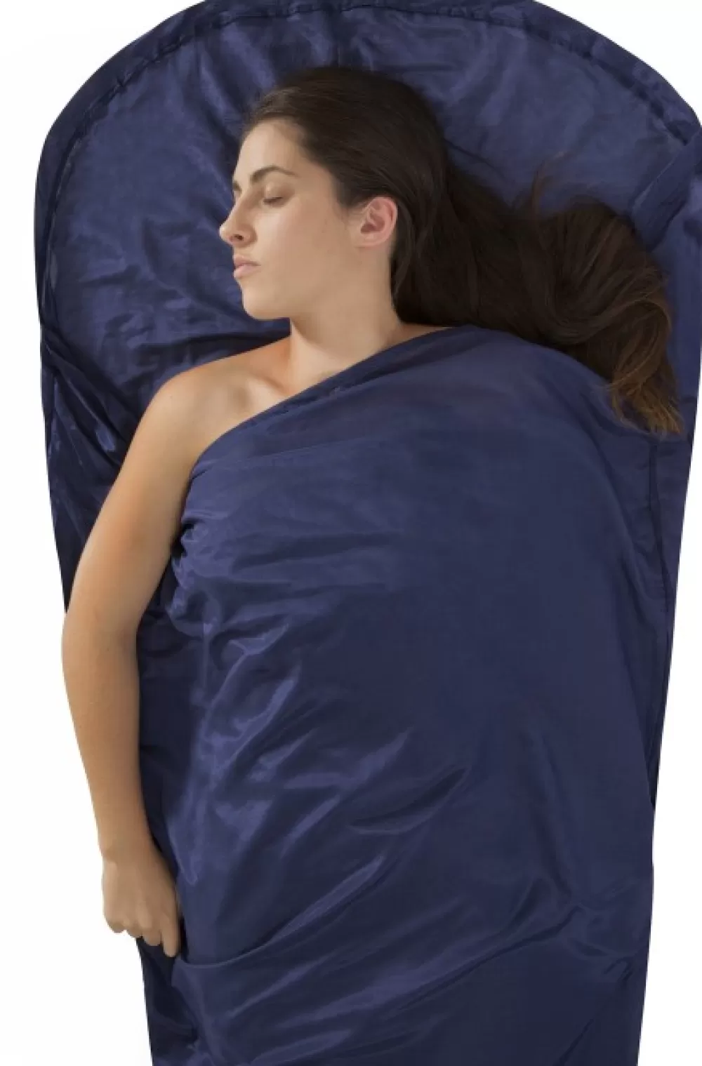Makuupussilakanat, Peitot Ja Retkityynyt | Sea to Summit Sleepliner Silkcotton Mummy With Hood Navy Blue