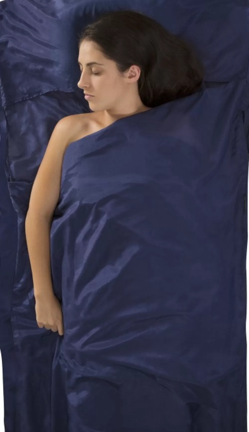 Matkatarvikkeet | Sea to Summit Sleepliner Silkcotton Traveller With Pillow Navy Blue