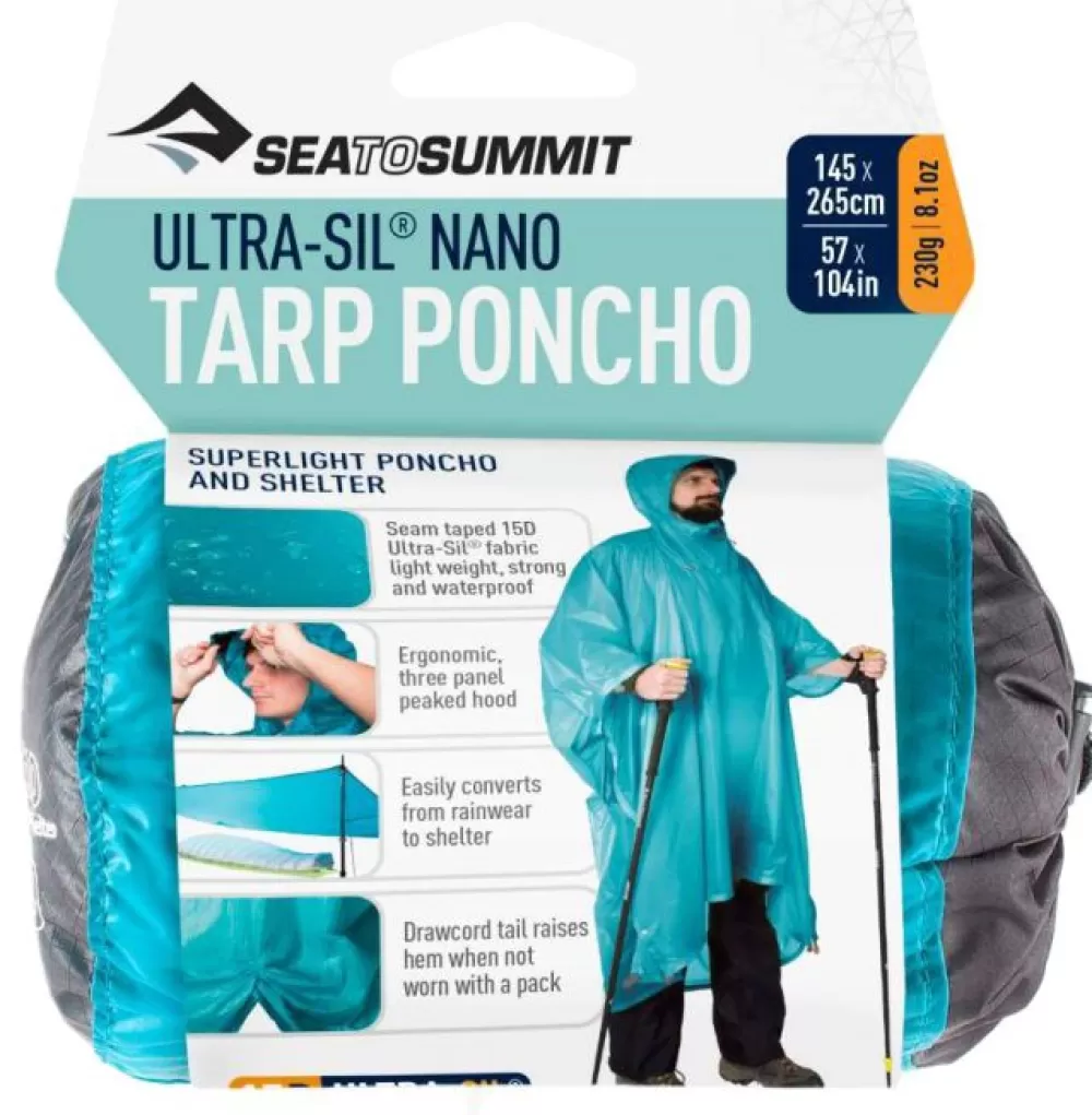 Tarpit Ja Laavukankaat | Sea to Summit Tarp Poncho 15D Ultra-Sil Nano 145X265 Cm Blue