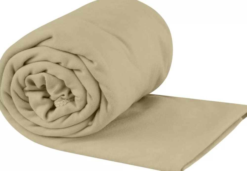 Pyyhkeet Ja Hygieniatarvikkeet | Sea to Summit Towel Pocket Xlarge 150X75Cm Desert Matkapyyhe, Beige