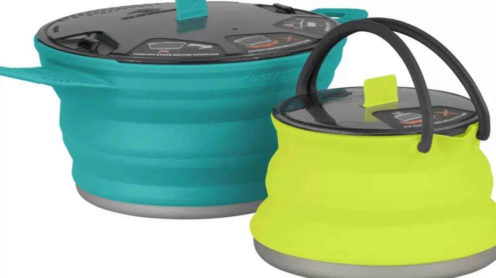 Keittoastiat Ja Kahvipannut | Sea to Summit X-Set Ruuanlaittosetti Kahdelle, (Pot 2.8L, Kettle 1.3L)
