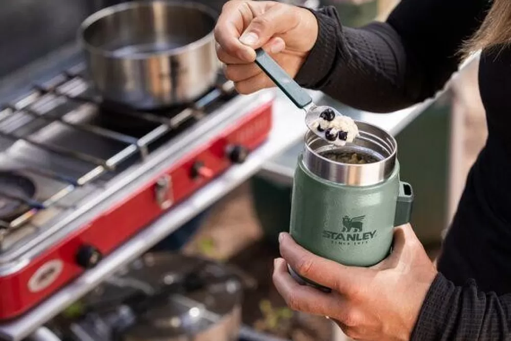Ruokatermokset | Stanley The Legendary Food Jar + Spork 0.4L Hammertone Green